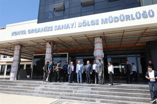 Valimiz İbrahim Akın, Konya Organize Sanayi Bölge Müdürlüğünü Ziyaret Etti